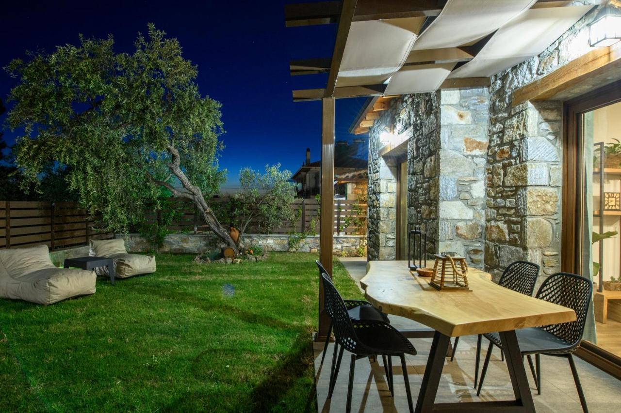 La Terra Petra Villa Skala Rachoni  Eksteriør bilde