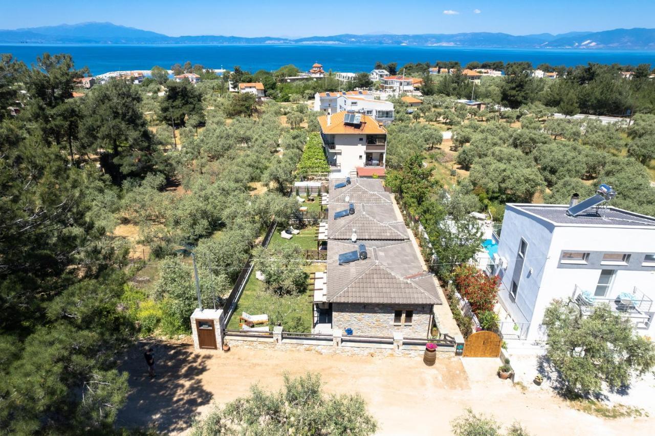 La Terra Petra Villa Skala Rachoni  Eksteriør bilde